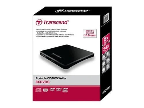 Transcend TS8XDVDS-K Noir, vue 2