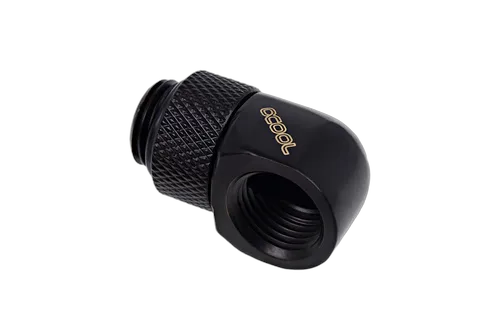 Alphacool Fitting coudé rotatif 90° noir - 14mm