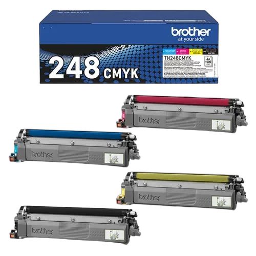 Brother Pack 4x couleurs Toner 1000 Pages - TN248 CMYK