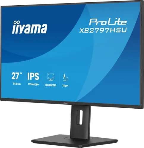 Iiyama Prolite XB2797HSU-B1 - 27" FHD 120Hz IPS 4ms Pivot Adaptive Sync, vue 4
