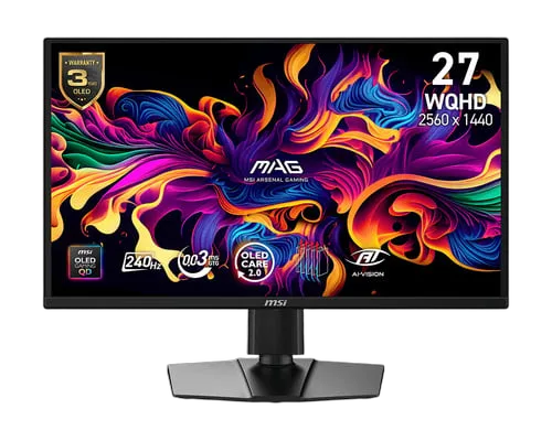 MSI MAG 272QP - 26.5" QD-OLED WQHD 240Hz 0,03ms Compatible G-Sync FreeSync Premium