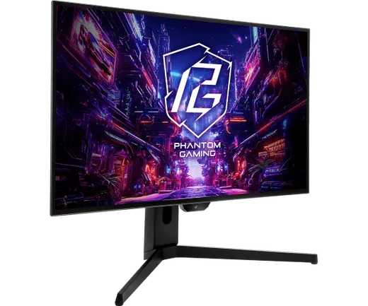 ASRock PGO27QFS - 27" QHD WOLED 240Hz 0.03ms KVM USB-C FreeSync Premium Pro, vue 2