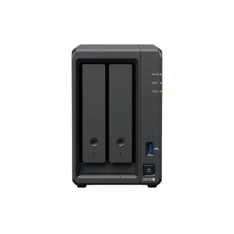 Synology DS725+ - 2 baies avec 2 disques de 6To HAT3300-6T, vue 2