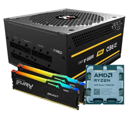 AMD Ryzen 7 9800X3D Tray + KF556C36BBEAK2-32 + MRR-1050AG VP2