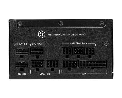 MSI ATX 1250W - 80+ Gold - MPG A1250GS PCIES Noir