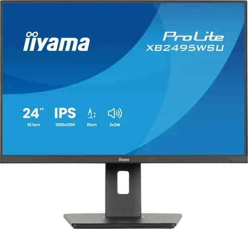 Iiyama Prolite XB2495WSU-B1 - 24.1" FHD+ 100Hz IPS 4ms Pivot HDMI DisplayPort