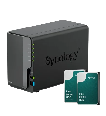 Synology DS224+ - 2 Baies avec 2 Disques de 8 To