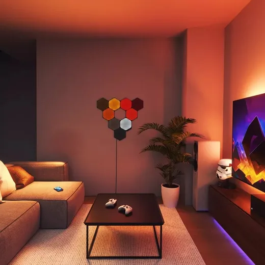 Nanoleaf Shapes Black Hexagons Pack Expansion - 3 pièces, vue 7
