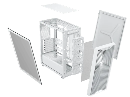 Corsair 3200D RS Blanc - MT/Sans Alim/ATX, vue 7