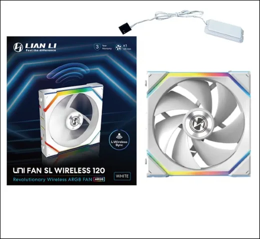 Lian-Li UNI FAN SL ARGB PWM 120 mm - Blanc, vue 10