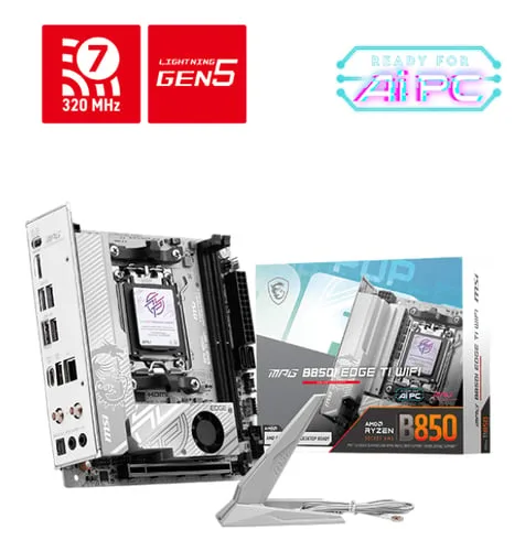 MSI MPG B850I EDGE TI WIFI - B850/AM5/DDR5/mITX-Seconde Vie