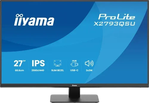 Iiyama Prolite X2793QSU-B1 - 27" QHD 75Hz IPS 1ms Adaptive Sync
