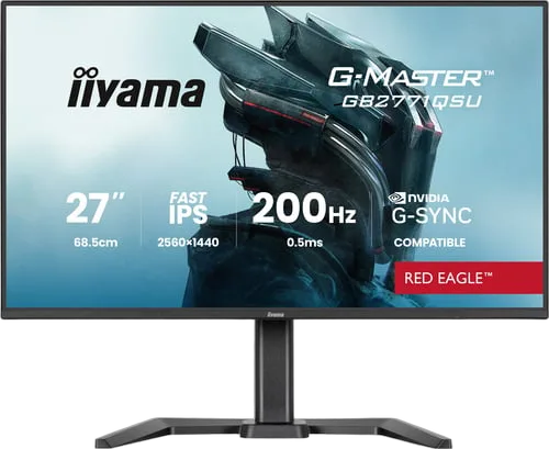 Iiyama G-Master GB2771QSU-B1 - 27" WQHD 200Hz Fast IPS 0.5ms avec Pivot G-Sync Adaptive Sync