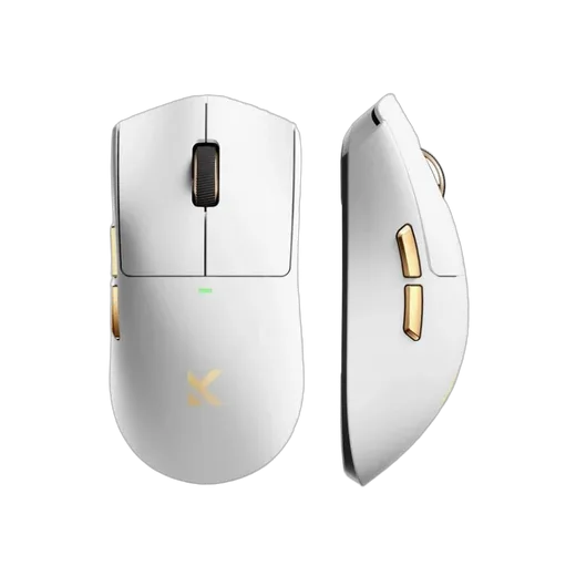 MCHOSE K7 Ultra Lightweight - Sans-Fil - Blanc / Or, vue 2