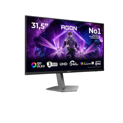 AOC AGON Pro AG326UZD2 - 31.5" OLED 4K 240Hz 0,03ms Pivot Adaptive Sync, vue 2