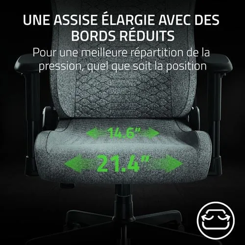 Razer Iskur V2 NewGen - Light Gray, vue 4