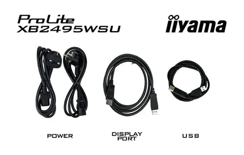 Iiyama Prolite XB2495WSU-B1 - 24.1" FHD+ 100Hz IPS 4ms Pivot HDMI DisplayPort, vue 12