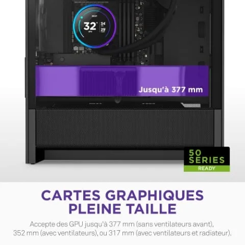 NZXT H3 Flow Noir - MT/Sans Alim/mATX
