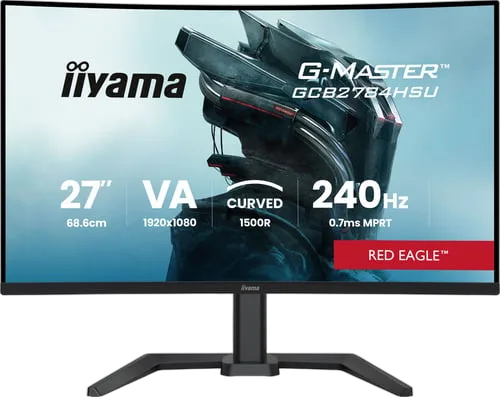 Iiyama G-Master GCB2784HSU-B1 - 27" CURVE FHD 240Hz VA 0,7m Pivot FreeSync Premium