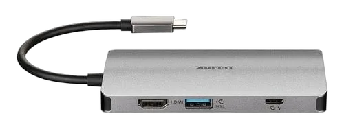 D-Link 8 Ports - USB-C vers HDMI/Eth/USB/USB-C/microSD/SD
