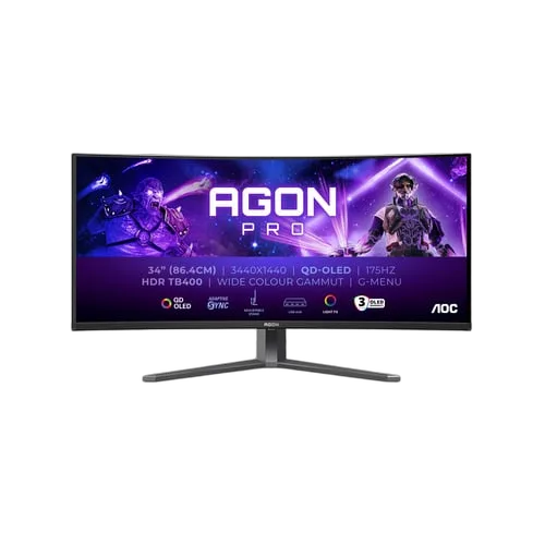 AOC Agon Pro AG346UCD - 34"CURVE QHD OLED 175Hz 0.03ms FreeSync Premium G-Sync Adaptive Sync