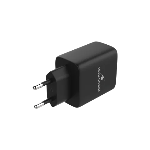 Bluestork Chargeur 65W PD - 3 ports + Câble USB-C 2m - Noir, vue 3