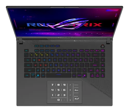 Asus ROG Strix G16 G614PM-S5084W - 16" QHD+ 240Hz R9 8940HX RTX 5060 32Go 1To W11, vue 4
