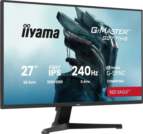 Iiyama G-Master G2771HS-B1 - 27" FHD 240Hz Fast IPS 0.4ms G-Sync Adaptive Sync