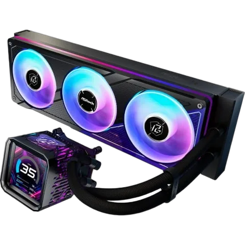 ASRock PHANTOM GAMING 360 LCD - 360mm - Noir, vue 3