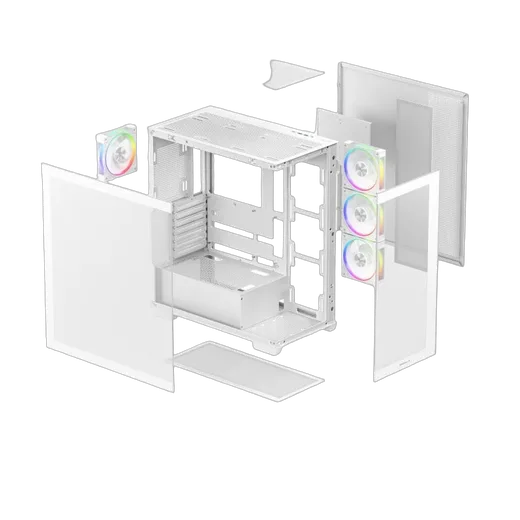 Deepcool CG580 4F V2 Blanc - MT/Sans Alim/ATX, vue 12