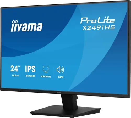 Iiyama Prolite X2491HS-B1 - 23.8" FHD 120Hz IPS 1ms HDMI Adaptive Sync, vue 4