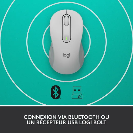 Logitech Signature M650 - Sans-Fil - Blanc