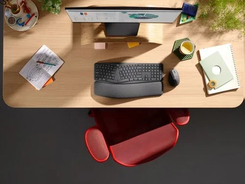 Logitech K860 for Business - Membrane - Sans-Fil - Graphite, vue 9