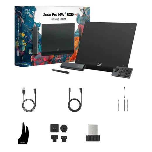 XPPEN Deco Pro MW Gen 2 MT0962B_ACK05 - 5080LPI 9" Noir