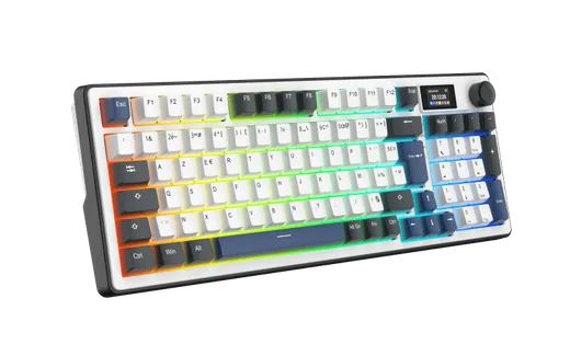 The G-LAB Keyz Elite 450 écran LCD - Mécanique - Sans-Fil - RGB - Blanc/Bleu, vue 10