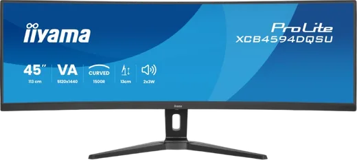 Iiyama XCB4594DQSU-B1 - 45" CURVE DQHD 75Hz VA 2ms HP