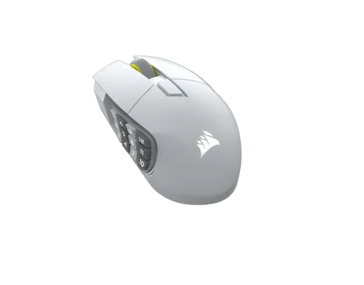 Corsair Scimitar Elite SE - Sans-Fil - RGB - Blanc