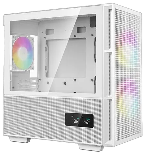 Deepcool CH360 DIGITAL Blanc - GT/Sans Alim/Micro-ATX