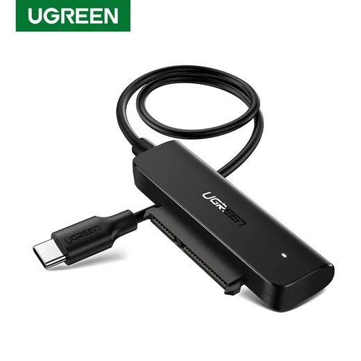 UGREEN Adaptateur pour disque dur USB-C 3.1 vers SATA - 2.5" - 6To - HDD/SSD - 0.5m - Noir