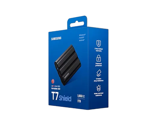 Samsung T7 SHIELD 1To Black, vue 11