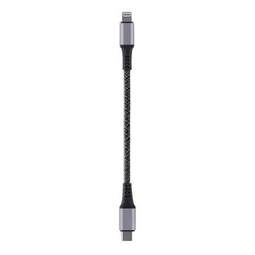 T'nB Câble USB-C/Lightning - 1,5m - nylon RPET - Noir, vue 2