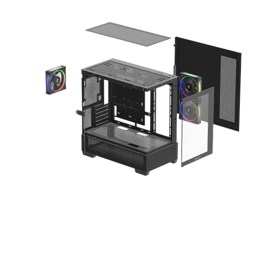 Deepcool CG380 3F Noir - MT/Sans Alim/mATX-Seconde Vie, vue 10