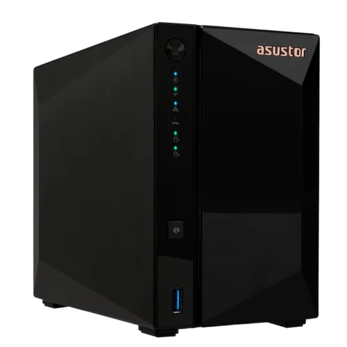 Asustor AS3302T v2 - 2 baies 2Go DDR4, vue 2