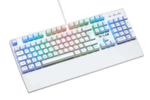 The G-LAB Keyz Rubidium - Mécanique - Filaire - RGB - Blanc