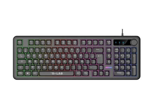 The G-LAB Keyz Caesium EX - Membrane - Filaire - RGB - Noir