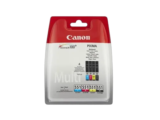 Canon CLI-551 C/M/Y/BK Multipack, vue 1