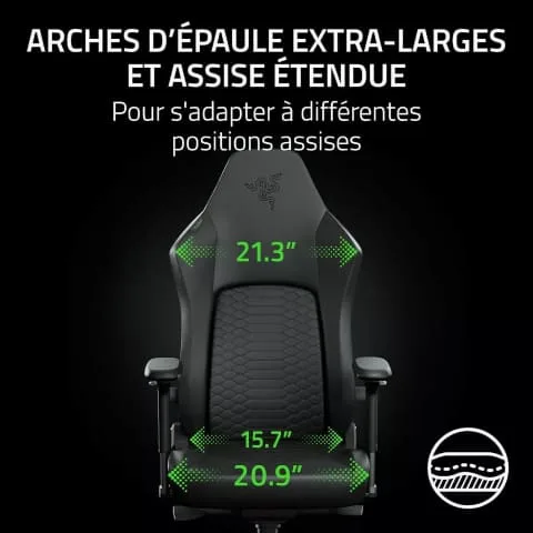 Razer Iskur V2 NewGen - Black, vue 8