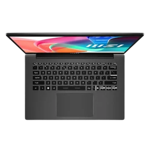 MSI Modern 14 F1MG - 14" FHD Core 5 120U 16Go 512Go W11P avec clavier rétroéclairé, vue 3
