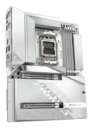 Gigabyte B850 AORUS STEALTH ICE, vue 4