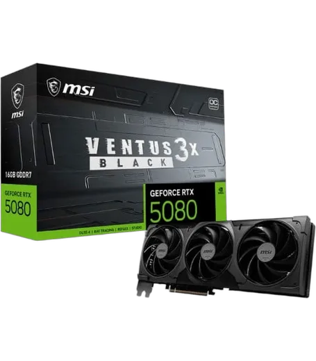 MSI GeForce RTX 5080 16G VENTUS 3X OC BLACK